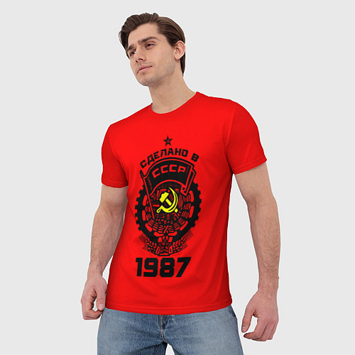 Мужская футболка Сделано в СССР 1987 / 3D-принт – фото 3