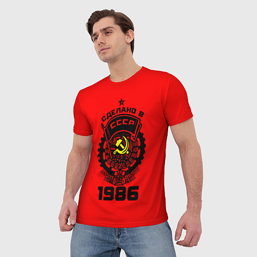 Мужская футболка Сделано в СССР 1986 / 3D-принт – фото 3