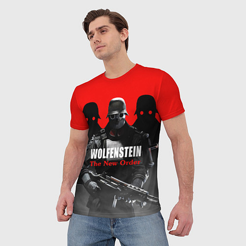 Мужская футболка Wolfenstein: The New Order / 3D-принт – фото 3
