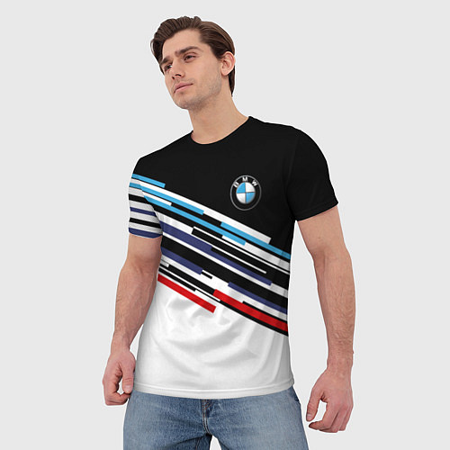 Мужская футболка BMW BRAND COLOR БМВ / 3D-принт – фото 3