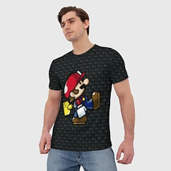 Футболка мужская Super Mario: Black Brick, цвет: 3D-принт — фото 2