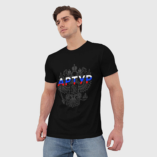 Мужская футболка Русский Артур / 3D-принт – фото 3