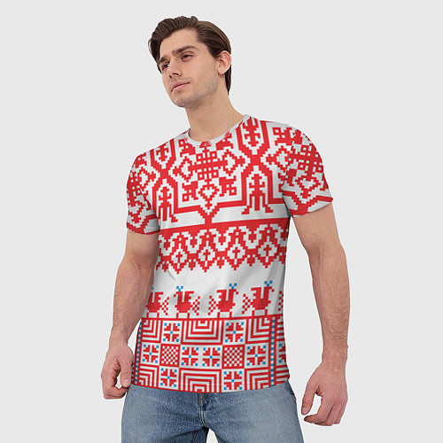 Мужская футболка Старославянский узор / 3D-принт – фото 3