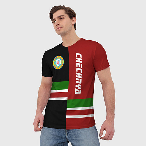 Мужская футболка Chechnya, Russia / 3D-принт – фото 3