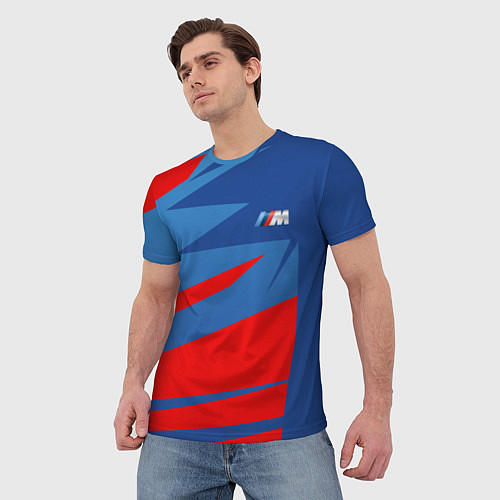 Мужская футболка BMW: Motorsport Style / 3D-принт – фото 3