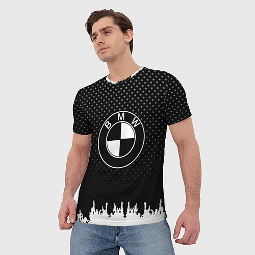 Мужская футболка BMW Black Style / 3D-принт – фото 3