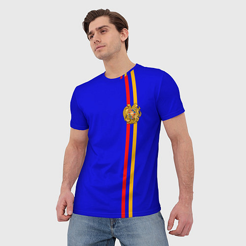 Мужская футболка Армения / 3D-принт – фото 3