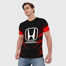 Футболка мужская Honda: Red Anger, цвет: 3D-принт — фото 2