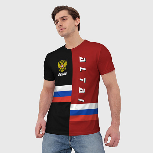 Мужская футболка Altai, Russia / 3D-принт – фото 3