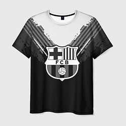 Футболка мужская FC Barcelona: Black Style, цвет: 3D-принт
