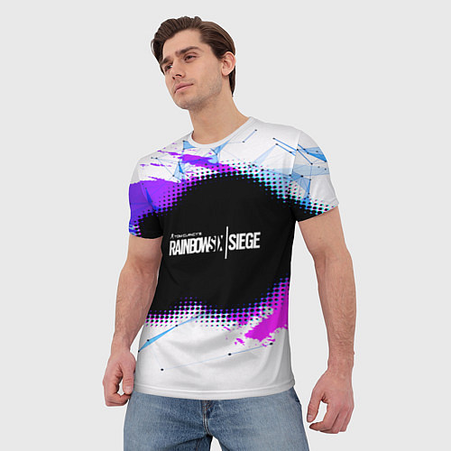 Мужская футболка Rainbow Six Siege: Color Style / 3D-принт – фото 3