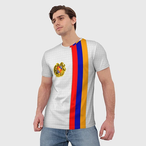 Мужская футболка I Love Armenia / 3D-принт – фото 3
