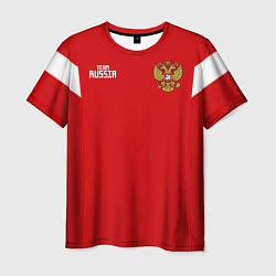 Футболка мужская Россия: Акинфеев ЧМ-2018, цвет: 3D-принт