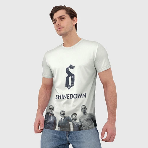 Мужская футболка Shinedown Band / 3D-принт – фото 3
