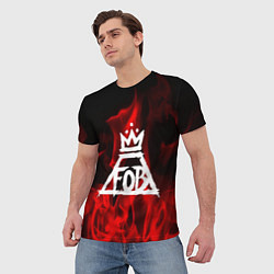 Футболка мужская Fall Out Boy: Red Flame, цвет: 3D-принт — фото 2