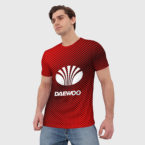Мужская футболка Daewoo: Red Carbon / 3D-принт – фото 3