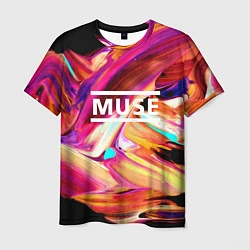 Футболка мужская MUSE: Neon Colours, цвет: 3D-принт
