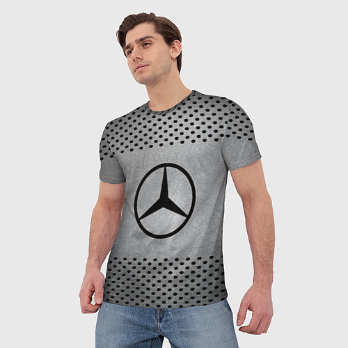 Мужская футболка Mercedes-Benz: Hardened Steel / 3D-принт – фото 3