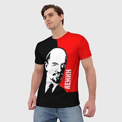 Футболка мужская Хитрый Ленин, цвет: 3D-принт — фото 2