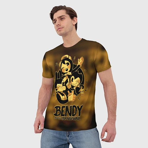 Мужская футболка Bendy and the ink machine / 3D-принт – фото 3