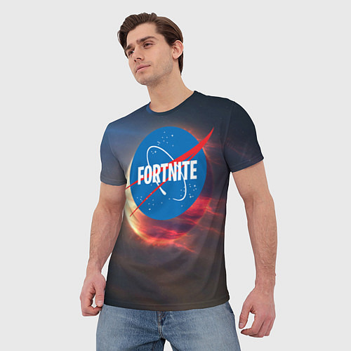 Мужская футболка Fortnite NASA / 3D-принт – фото 3