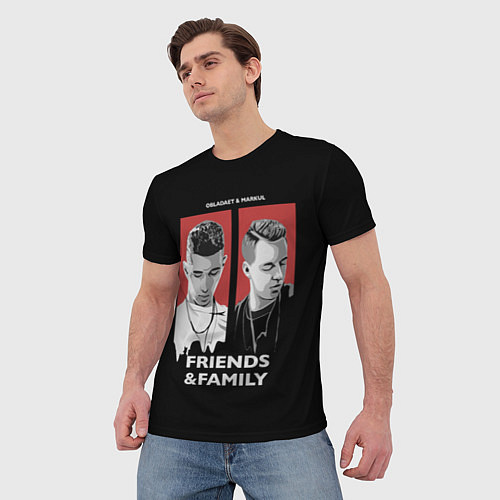 Мужская футболка Markul: Friends & Family / 3D-принт – фото 3