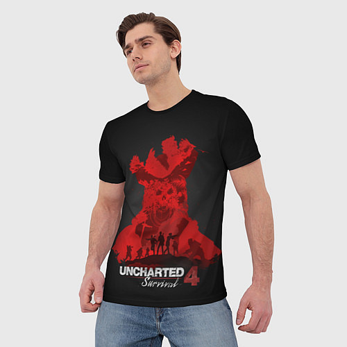 Мужская футболка Uncharted 4: Survival / 3D-принт – фото 3