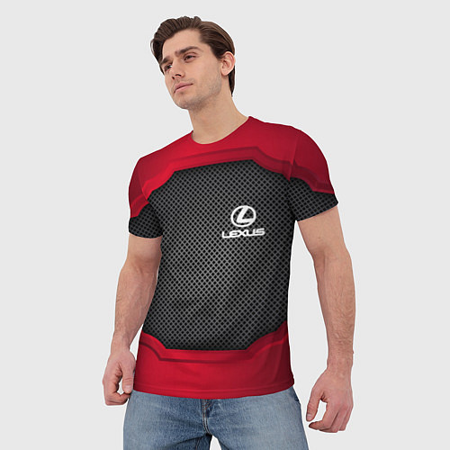 Мужская футболка LEXUS SPORT / 3D-принт – фото 3