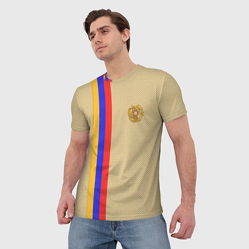 Мужская футболка Armenia Style / 3D-принт – фото 3