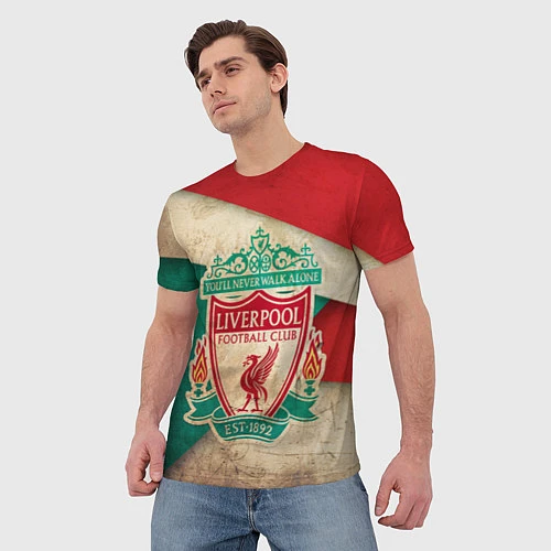Мужская футболка FC Liverpool: Old Style / 3D-принт – фото 3