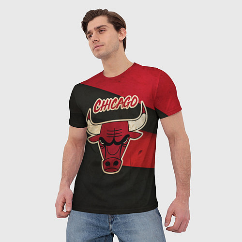 Мужская футболка Chicago Bulls: Old Style / 3D-принт – фото 3