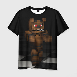 Футболка мужская Minecraft: Freddy FNAF, цвет: 3D-принт