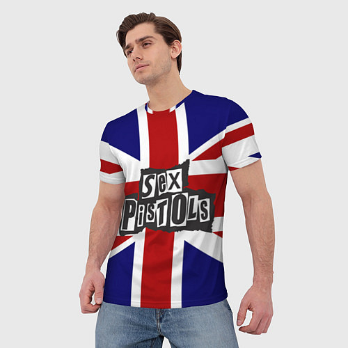 Мужская футболка Sex Pistols UK / 3D-принт – фото 3