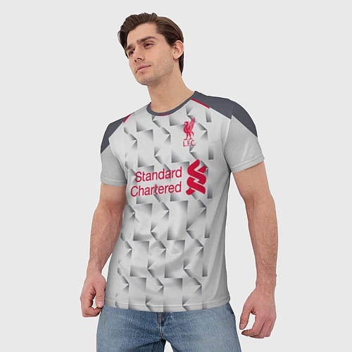 Мужская футболка FC Liverpool: Salah Alt 18/19 / 3D-принт – фото 3