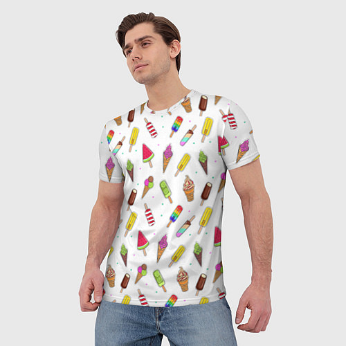Мужская футболка Summer Mix / 3D-принт – фото 3