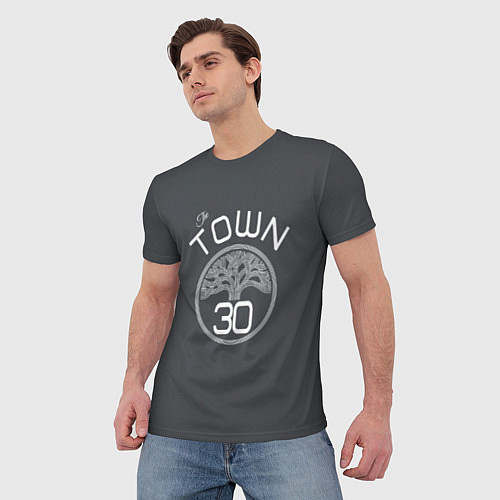 Мужская футболка GSW Town: Stephen Curry / 3D-принт – фото 3