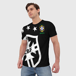 Футболка мужская Brazil Team: Exclusive, цвет: 3D-принт — фото 2