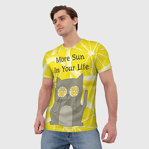 Мужская футболка More Sun In Your Life / 3D-принт – фото 3