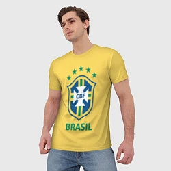 Футболка мужская Brazil Team, цвет: 3D-принт — фото 2