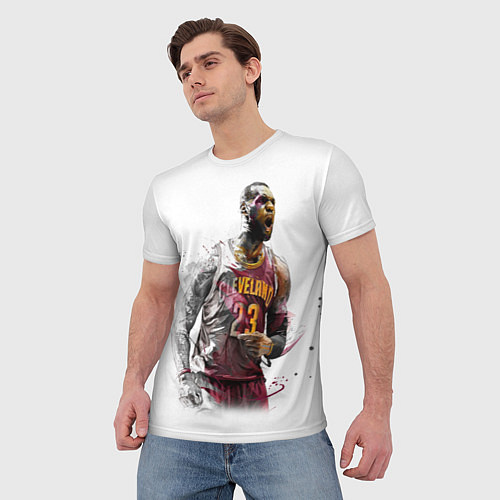 Мужская футболка Cleveland 23 / 3D-принт – фото 3