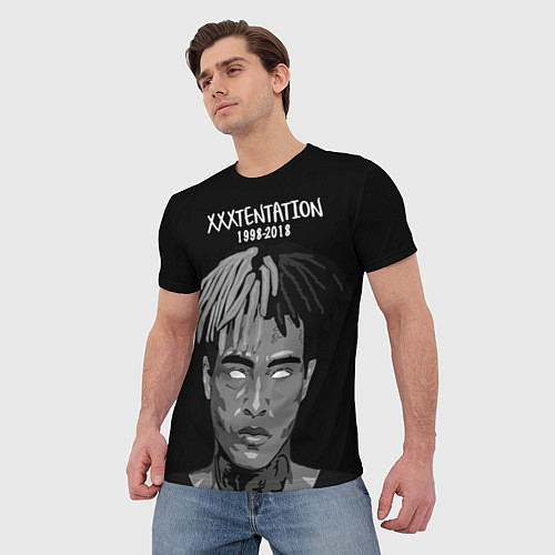 Мужская футболка XXXTentacion: 1998-2018 / 3D-принт – фото 3