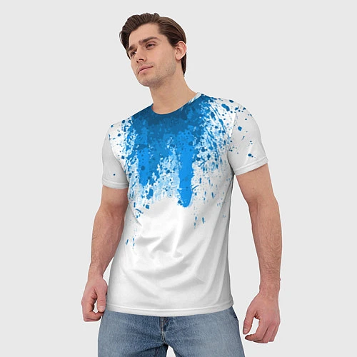 Мужская футболка Android Blood: White / 3D-принт – фото 3