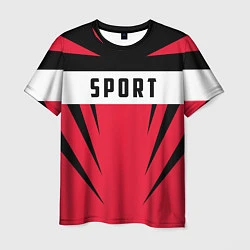 Футболка мужская Sport: Red Style, цвет: 3D-принт