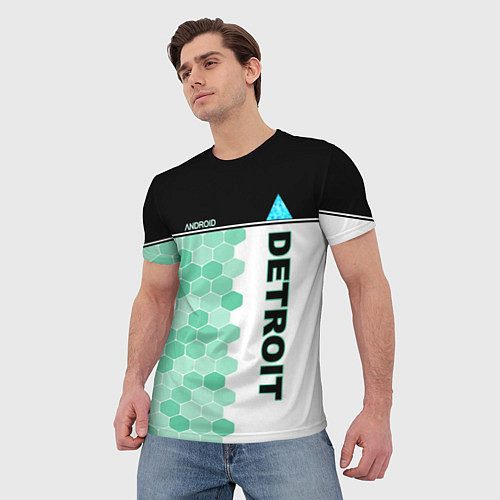 Мужская футболка Detroit: Android / 3D-принт – фото 3