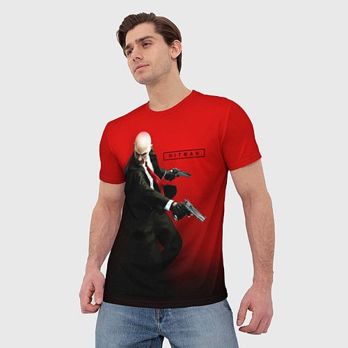Мужская футболка Hitman: Red Agent / 3D-принт – фото 3