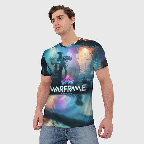Мужская футболка WARFRAME FORTUNA / 3D-принт – фото 3