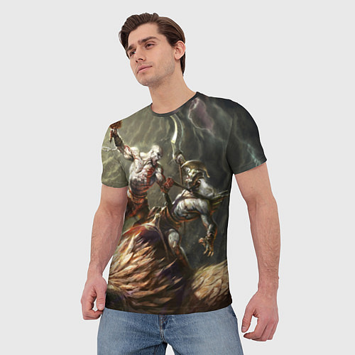 Мужская футболка Кратос: Бог войны / 3D-принт – фото 3