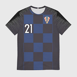 Футболка мужская Domagoj Away WC 2018, цвет: 3D-принт