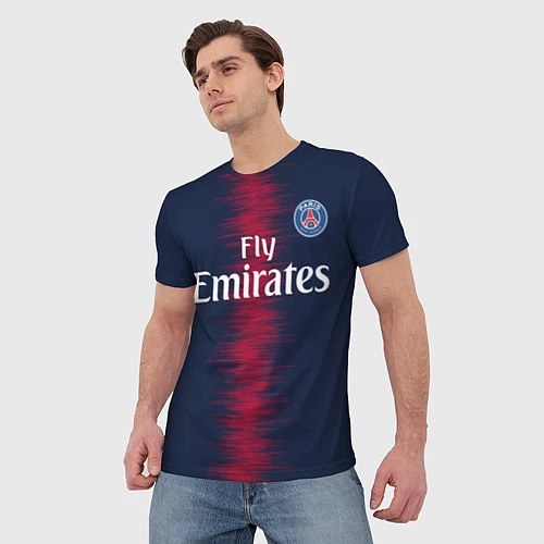 Мужская футболка FC PSG Cavani 18-19 / 3D-принт – фото 3