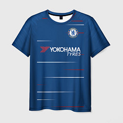 Футболка мужская FC Chelsea Home 18-19, цвет: 3D-принт